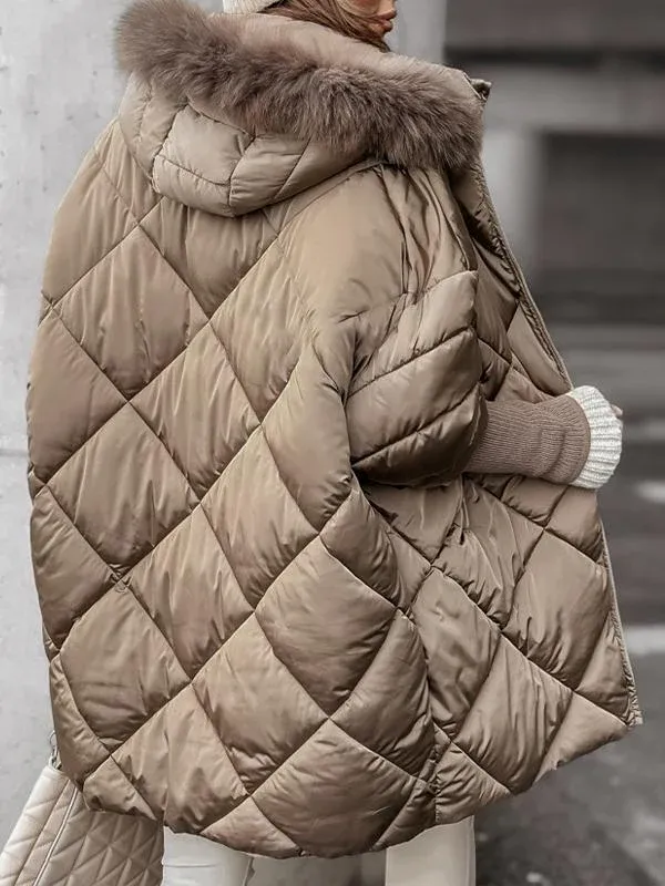 Annette - Ensemble d'hiver à capuche avec motif losange