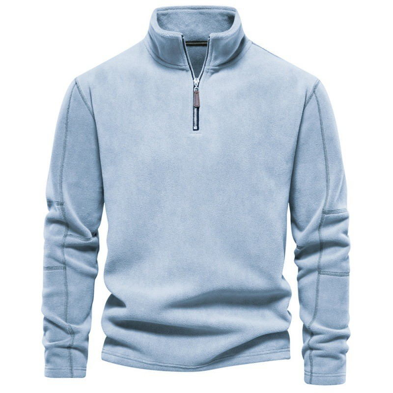 Joshua | Pull en polaire avec zip quart