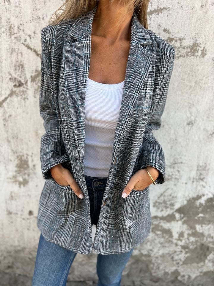 Rosalie - Blazer à carreaux d'hiver élégant