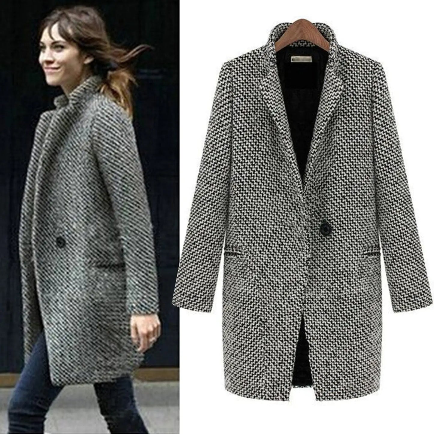 Clotilde - Manteau en laine élégant et intemporel