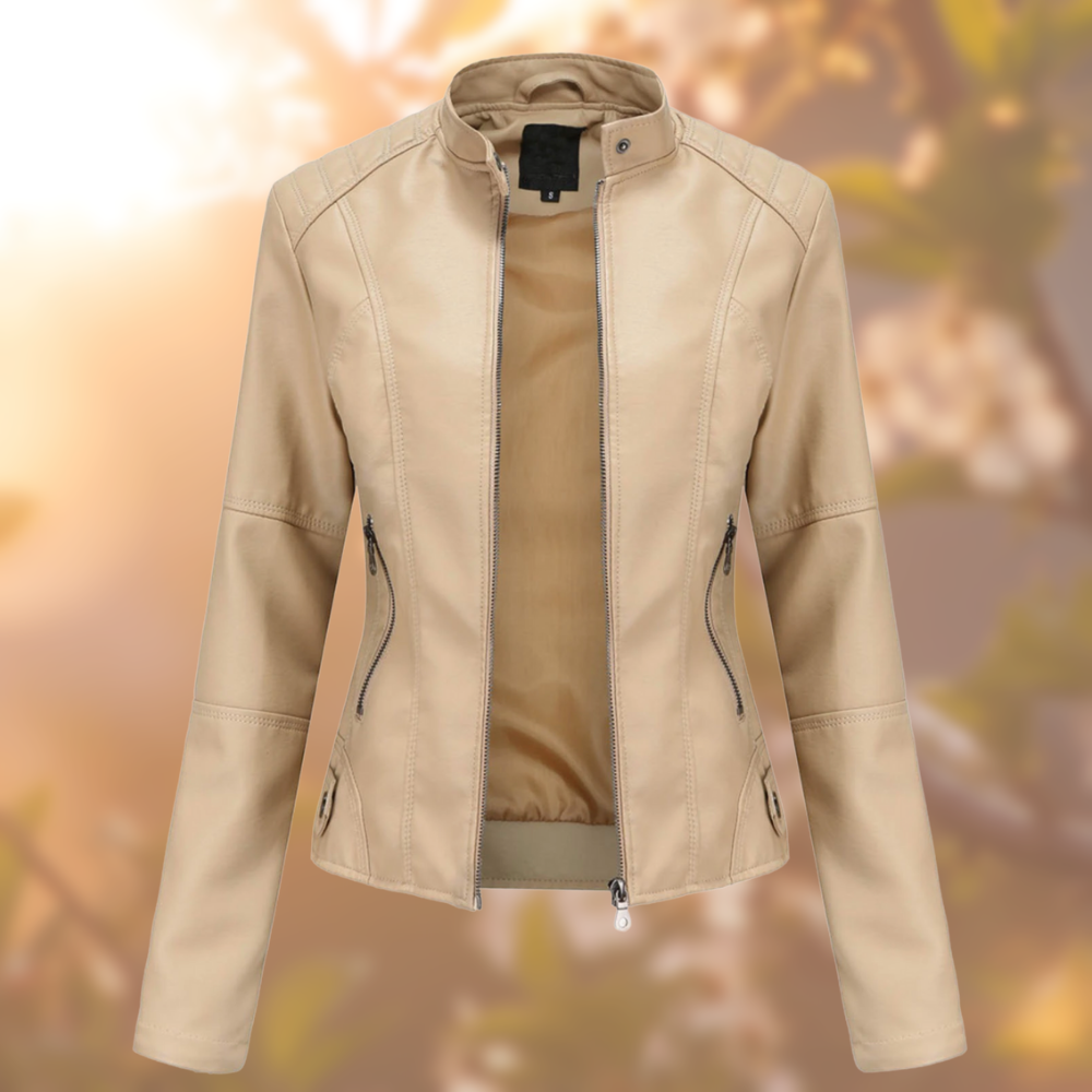 Giulia - Élégante veste en cuir pour femme