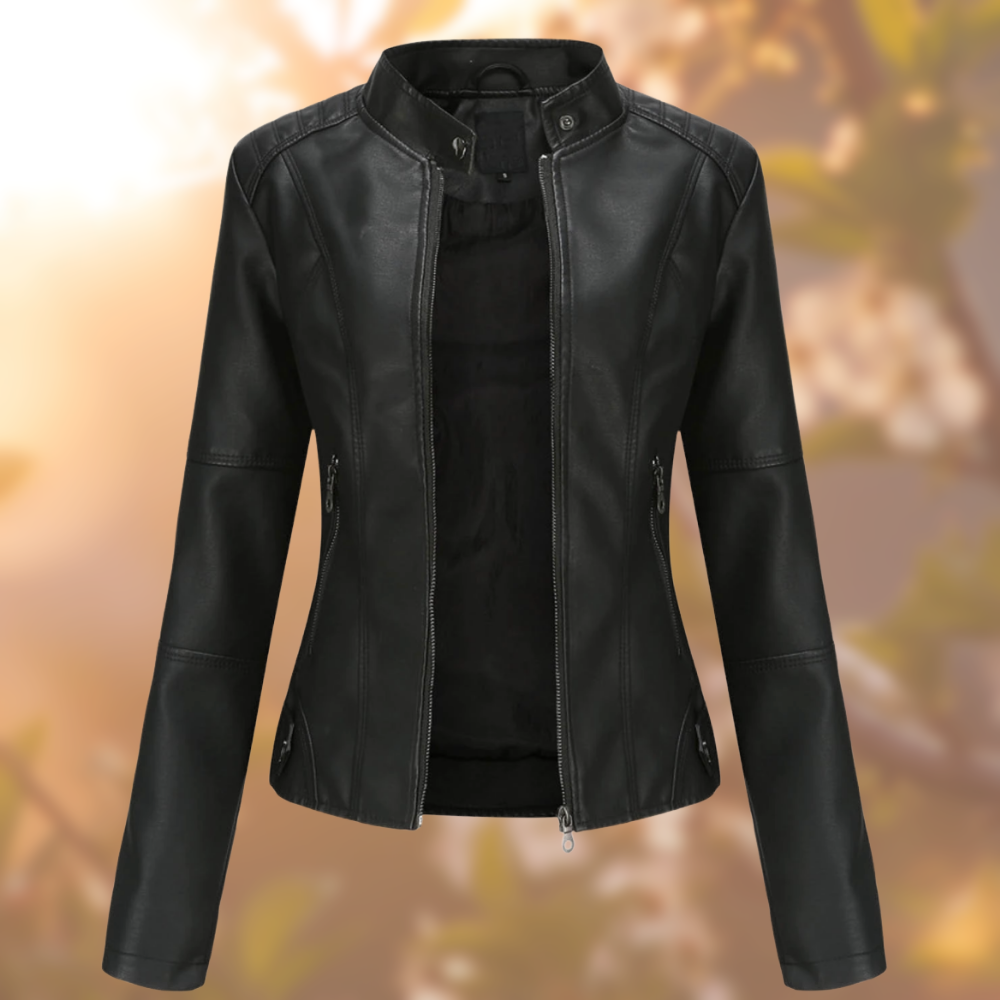 Giulia - Élégante veste en cuir pour femme