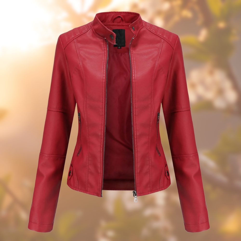 Giulia - Élégante veste en cuir pour femme