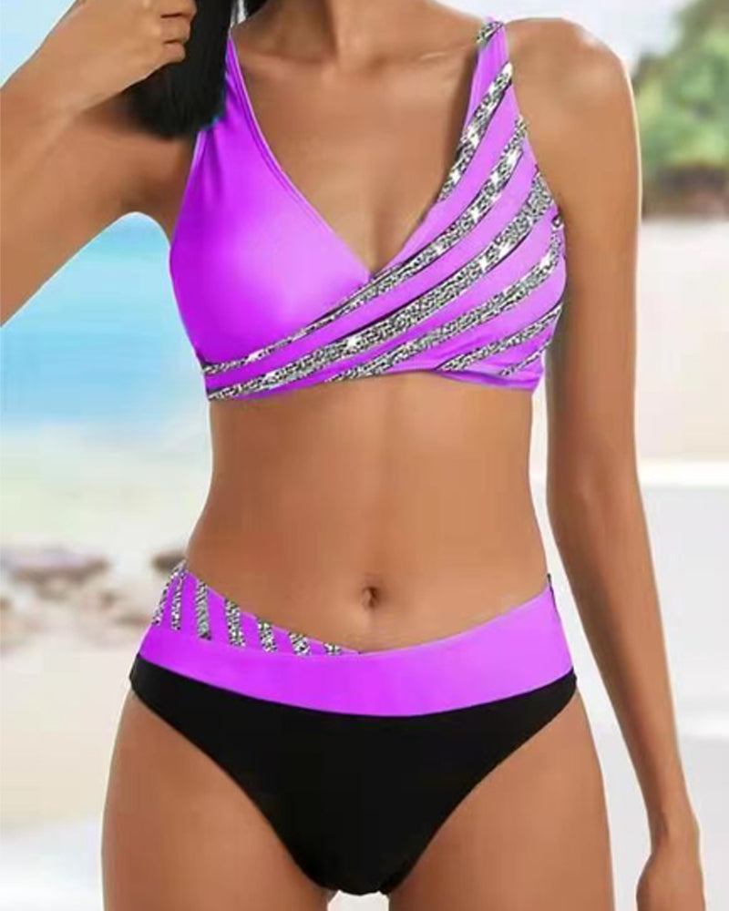 Mona - Bikini chaud avec imprimé
