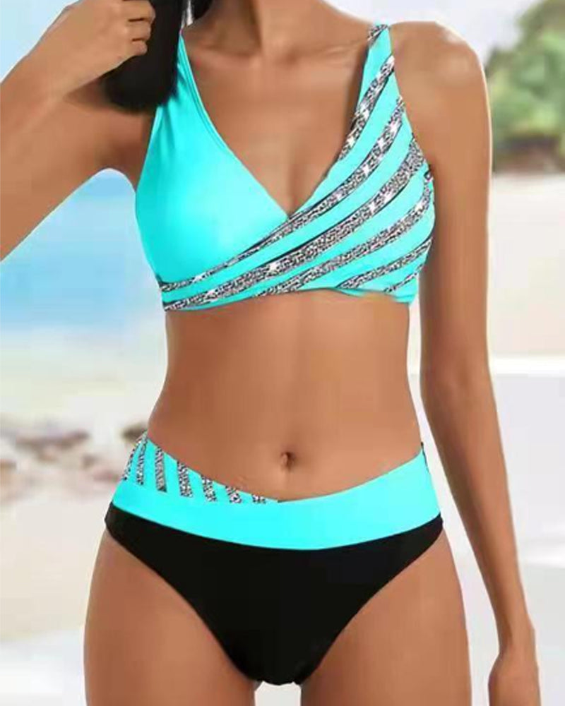 Mona - Bikini chaud avec imprimé