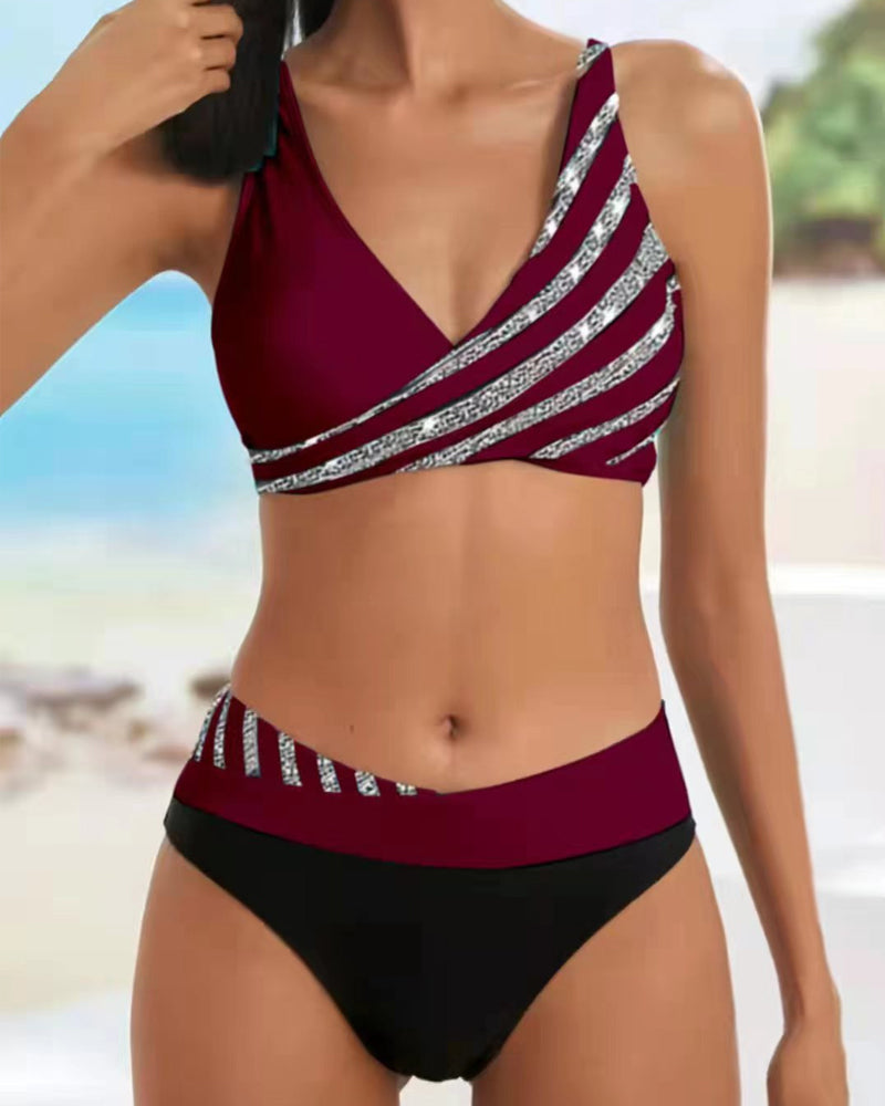 Mona - Bikini chaud avec imprimé