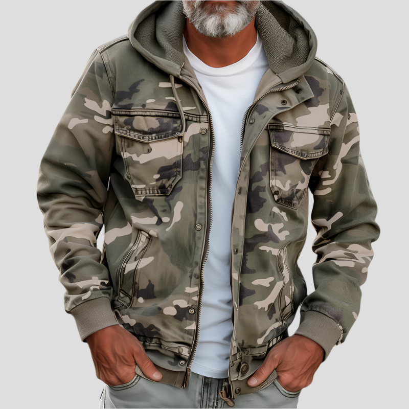 ROBERT | Veste cargo à capuche