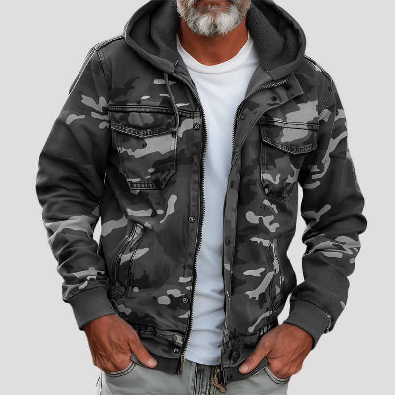 ROBERT | Veste cargo à capuche