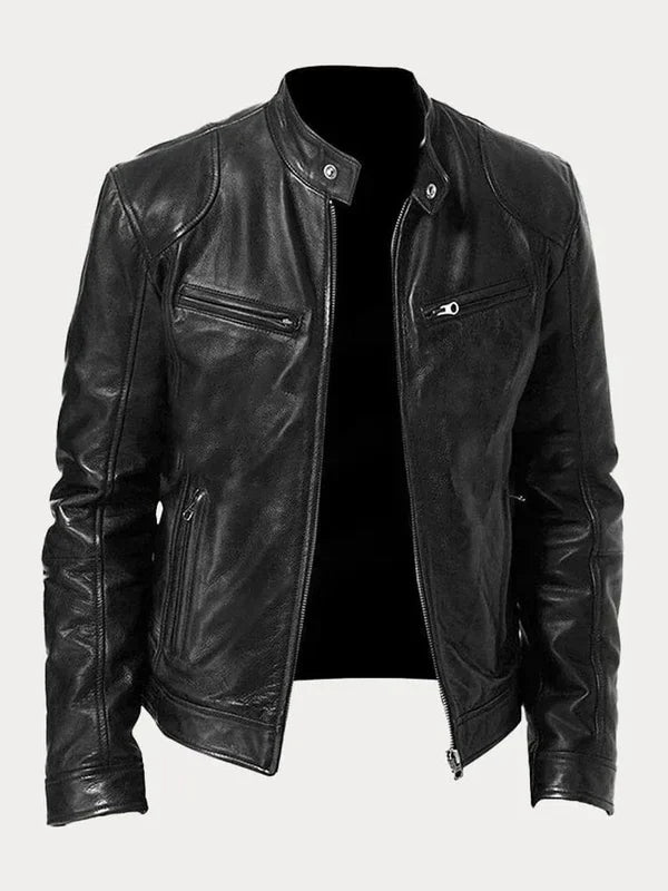 Stéphane - Veste en cuir intemporelle et fonctionnelle