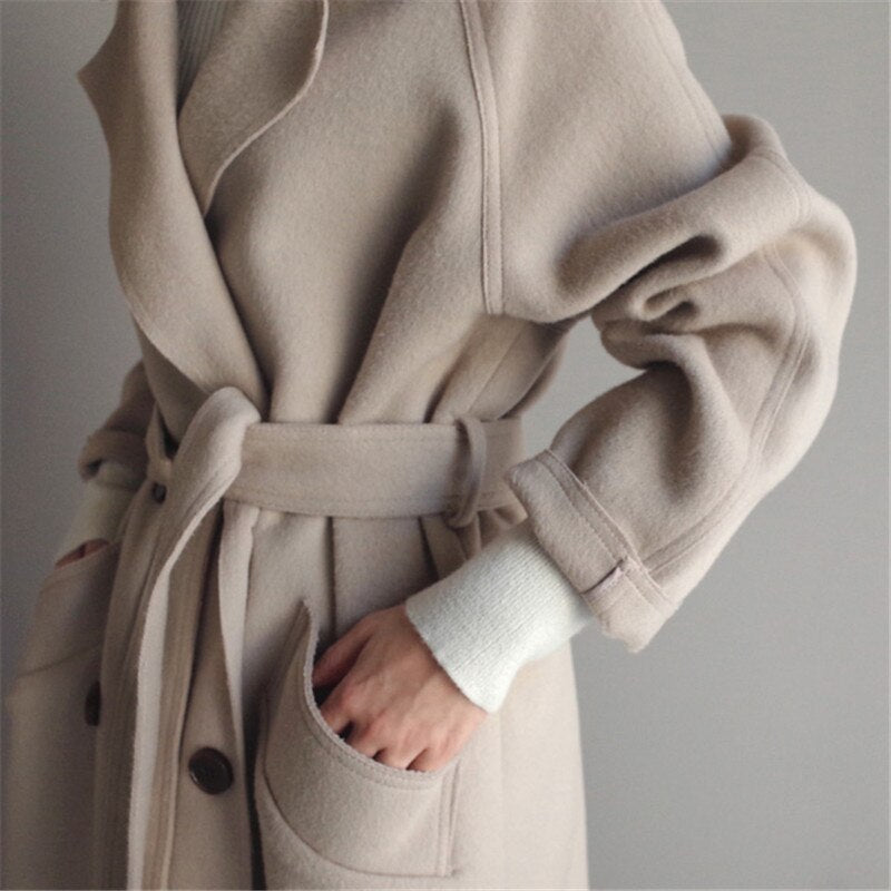 LYRA - TRENCH EN LAINE POUR FEMME