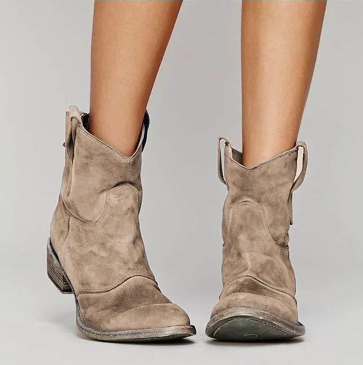 Roselle | Bottes western en daim