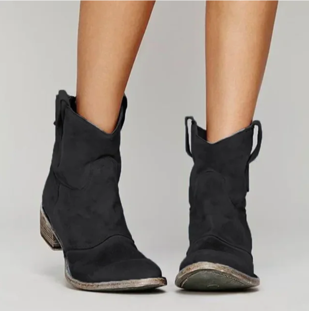 Roselle | Bottes western en daim