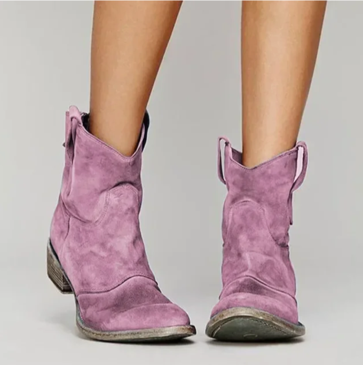 Roselle | Bottes western en daim