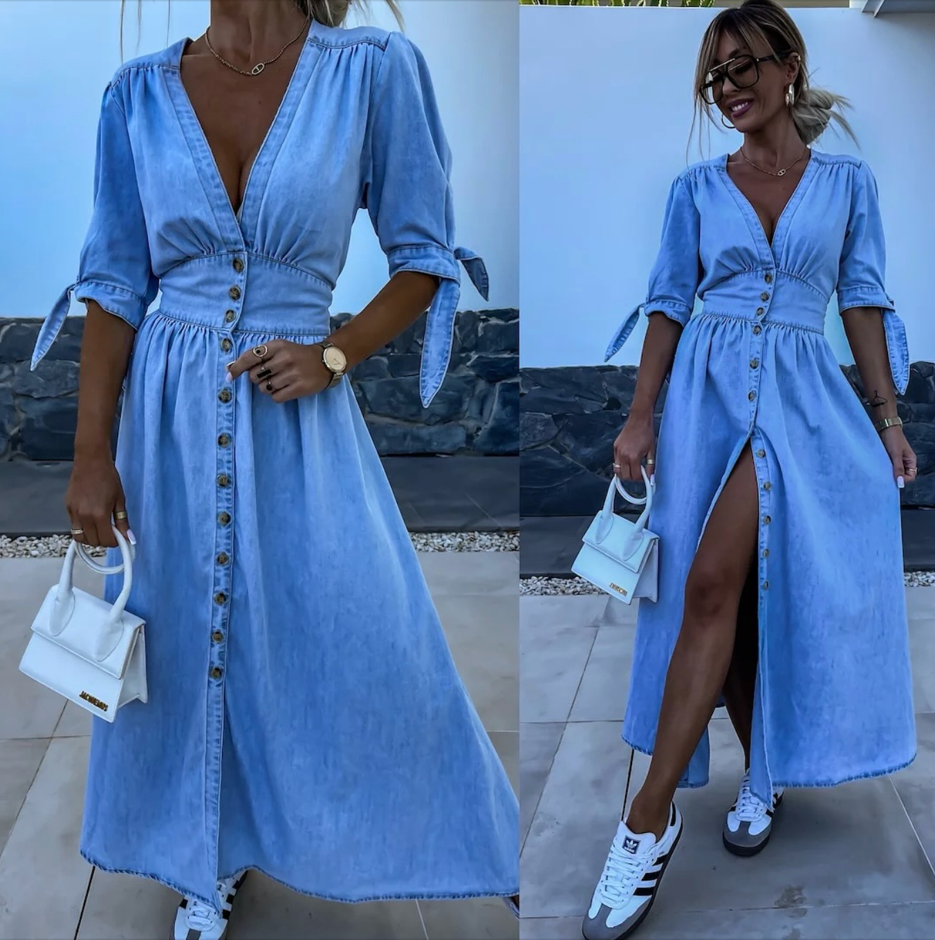 Ivanka | Robe en denim éclatante