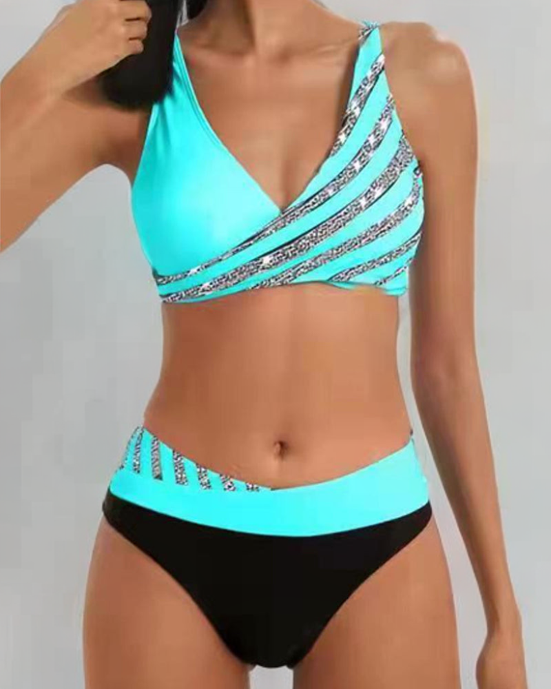 Mona - Bikini chaud avec imprimé