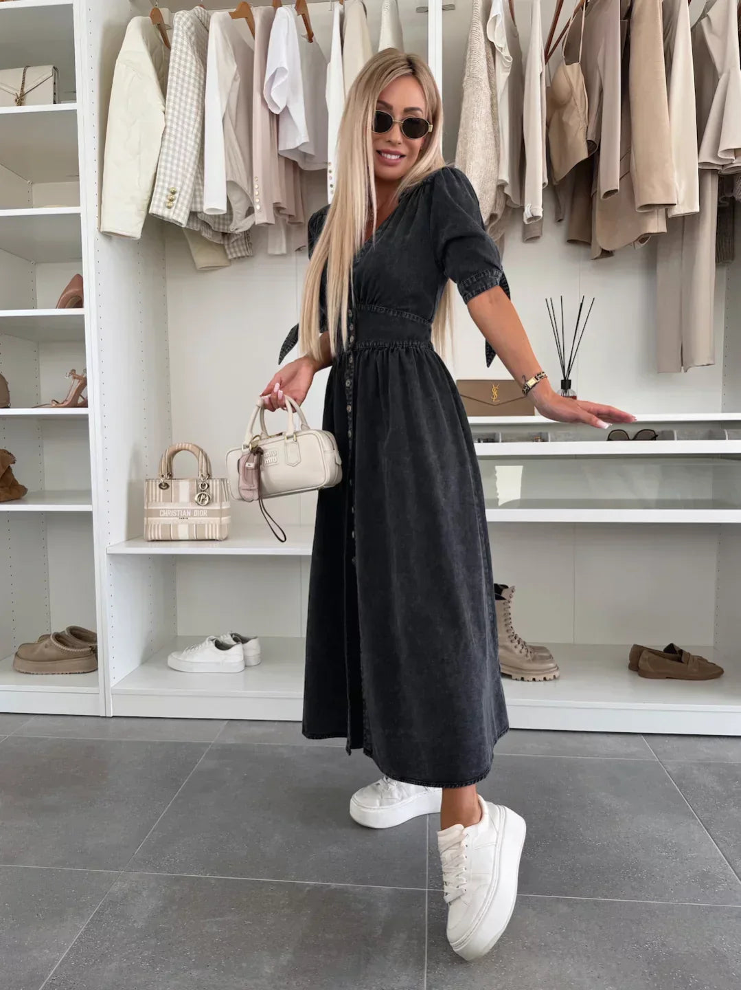 Ivanka | Robe en denim éclatante