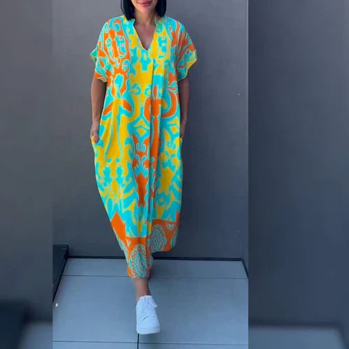 Elena™ – Robe Fleurie Élégante