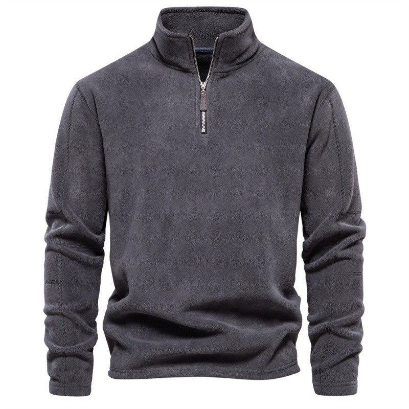 Joshua | Pull en polaire avec zip quart