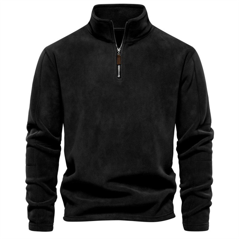 Joshua | Pull en polaire avec zip quart