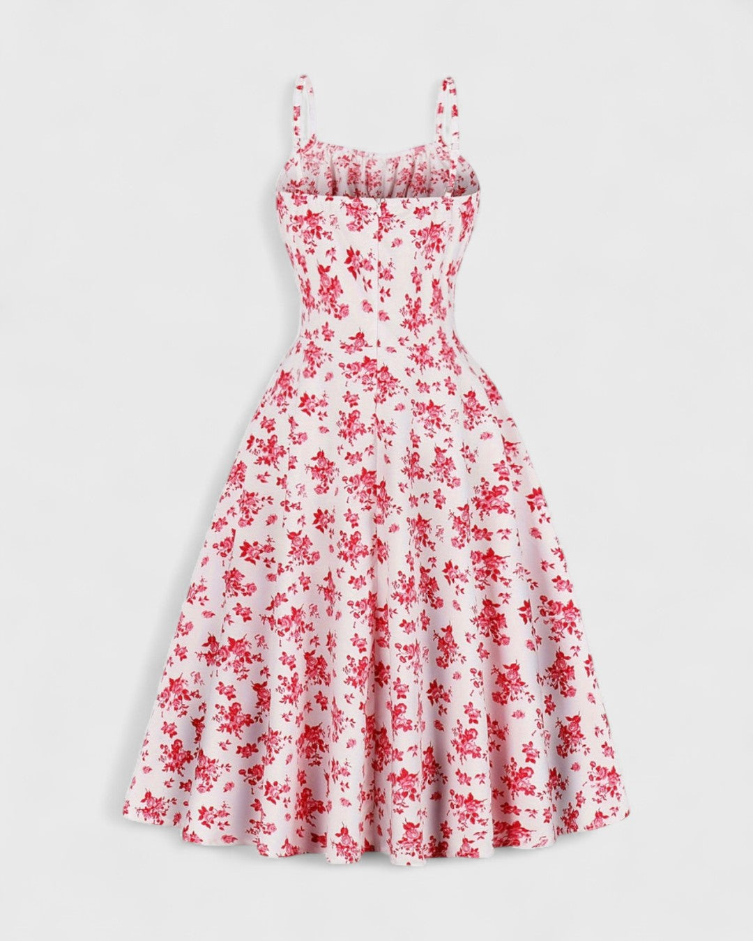 Margaux robe estivale à bretelles et imprimé fleuri vintage