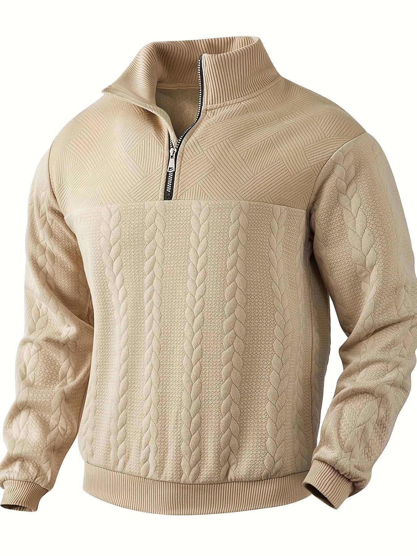 Rafael - Pull vintage zippé pour homme