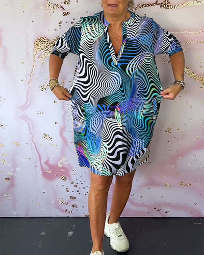 Maëlle | Robe Moderne à Col V au Style Intemporel