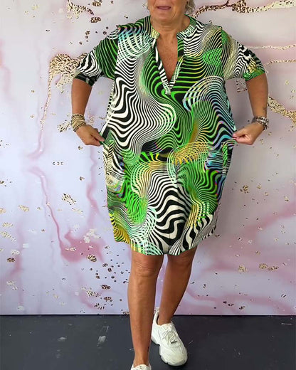 Maëlle | Robe Moderne à Col V au Style Intemporel