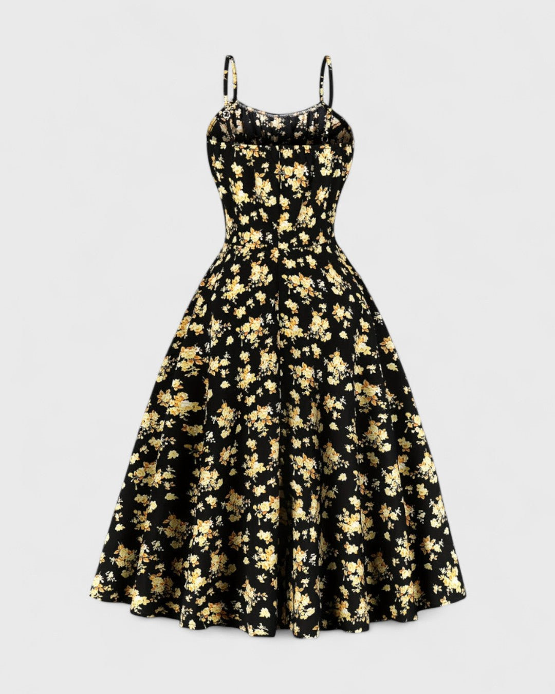 Margaux robe estivale à bretelles et imprimé fleuri vintage