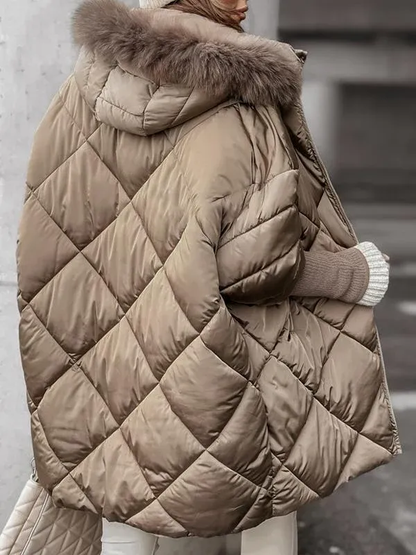Annette - Ensemble d'hiver à capuche avec motif losange