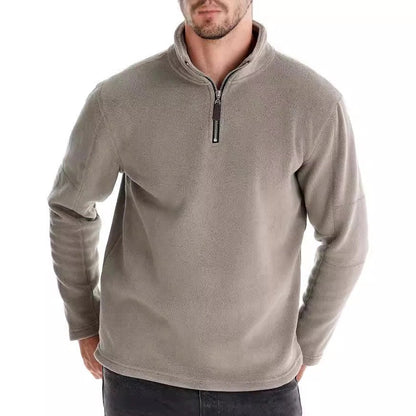 Joshua | Pull en polaire avec zip quart
