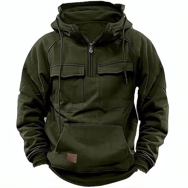Xavier - Hoodie d'hiver confortable avec fermeture éclair