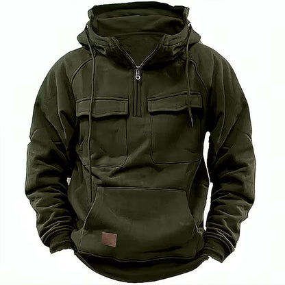 Xavier - Hoodie d'hiver confortable avec fermeture éclair