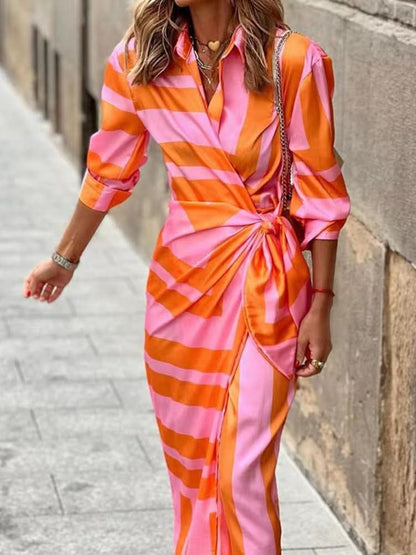 Amira - Robe à imprimé cache-cœur