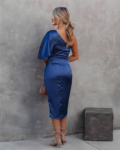 Noémie robe élégante à une manche