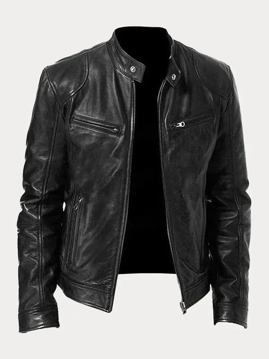 Stéphane - Veste en cuir intemporelle et fonctionnelle