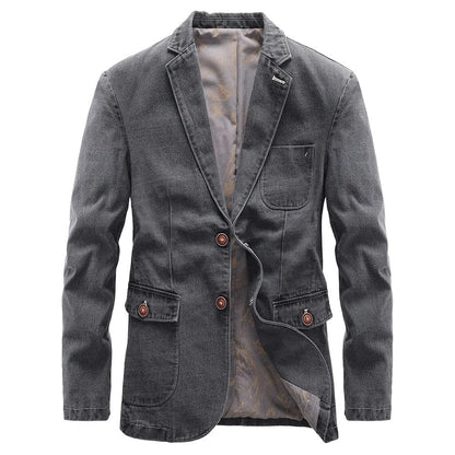 Alban - Veste en denim urbain avec une touche vintage