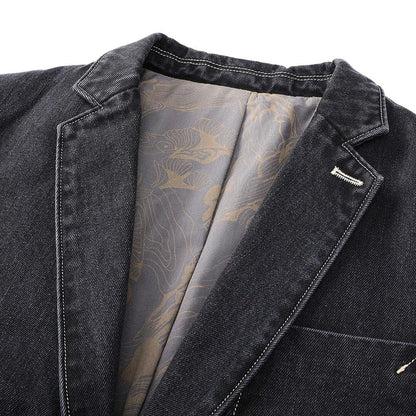 Alban - Veste en denim urbain avec une touche vintage