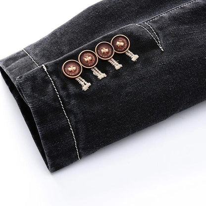 Alban - Veste en denim urbain avec une touche vintage