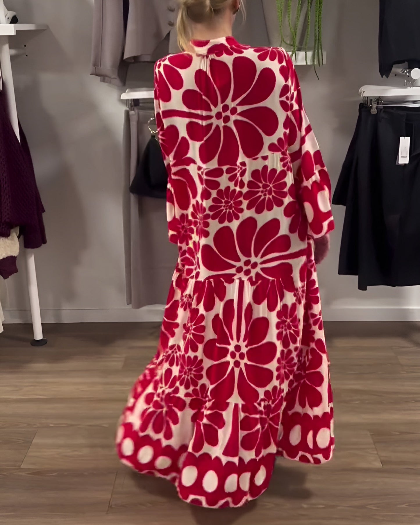 Marielle | Robe Maxi Imprimée Élégante