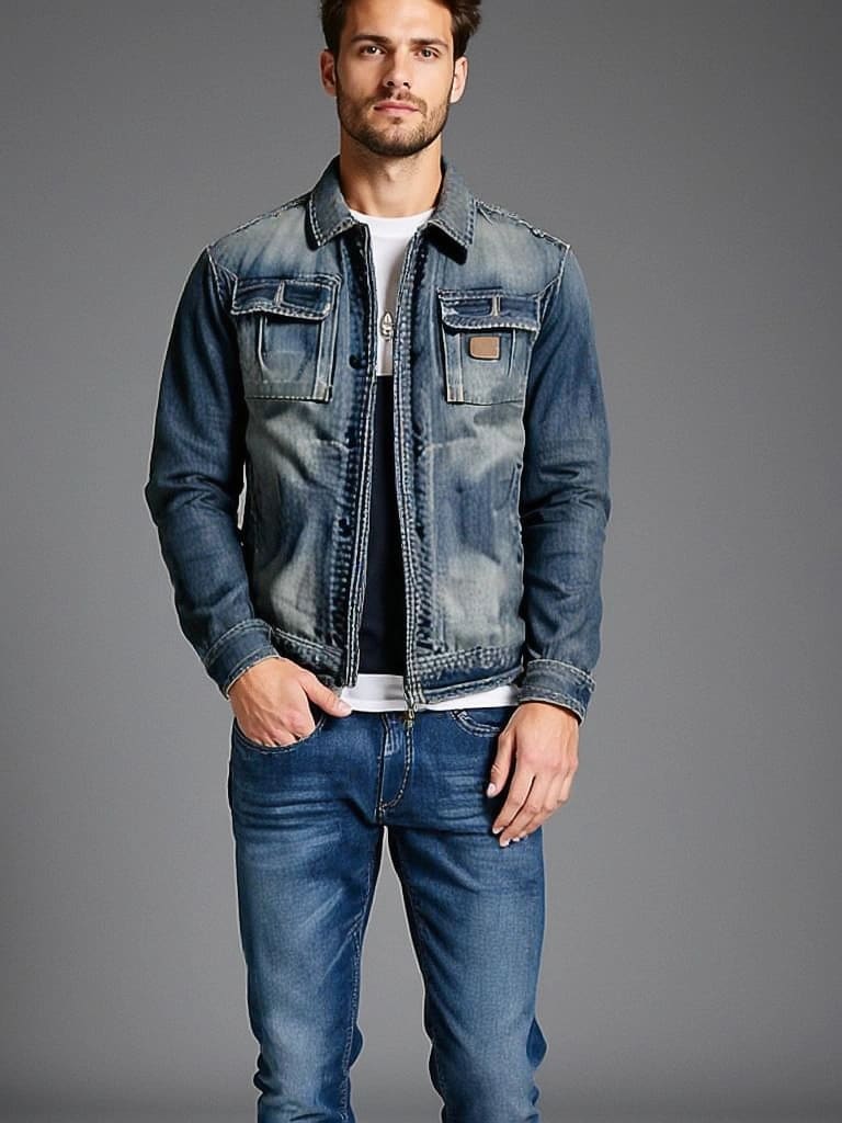 LORENZO | VESTE EN JEAN CLASSIQUE