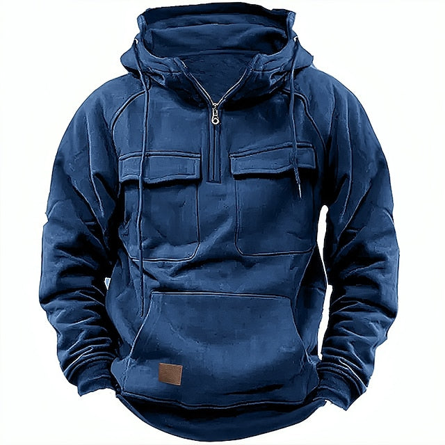 Xavier - Hoodie d'hiver confortable avec fermeture éclair