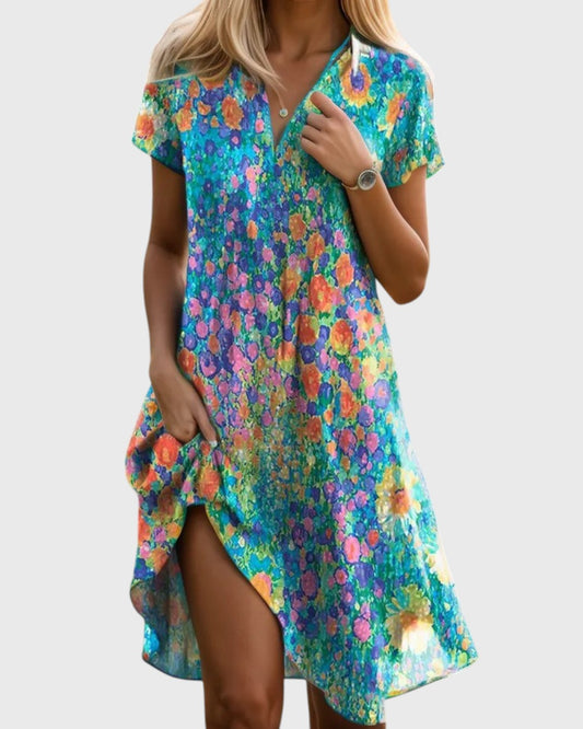 Soline robe bohème chic fluide