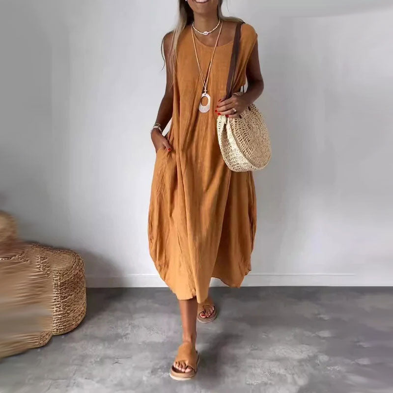 Fabienne | Robe Décontractée d’Été avec Détail Poche