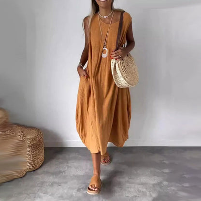 Fabienne | Robe Décontractée d’Été avec Détail Poche