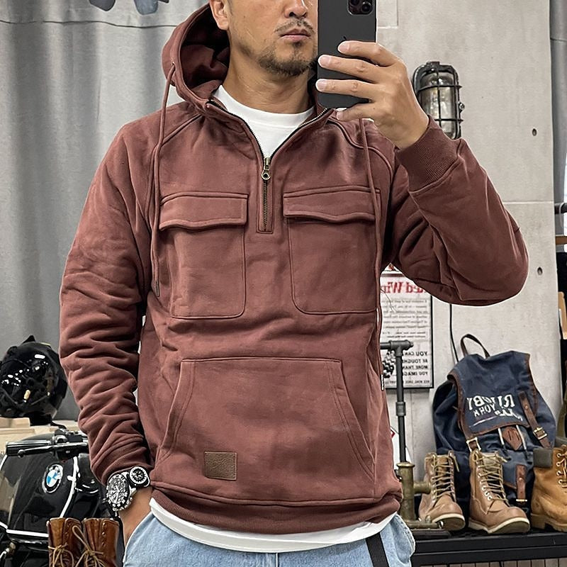 Xavier - Hoodie d'hiver confortable avec fermeture éclair