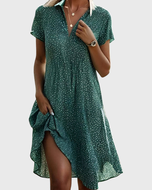 Juliette robe midi à pois